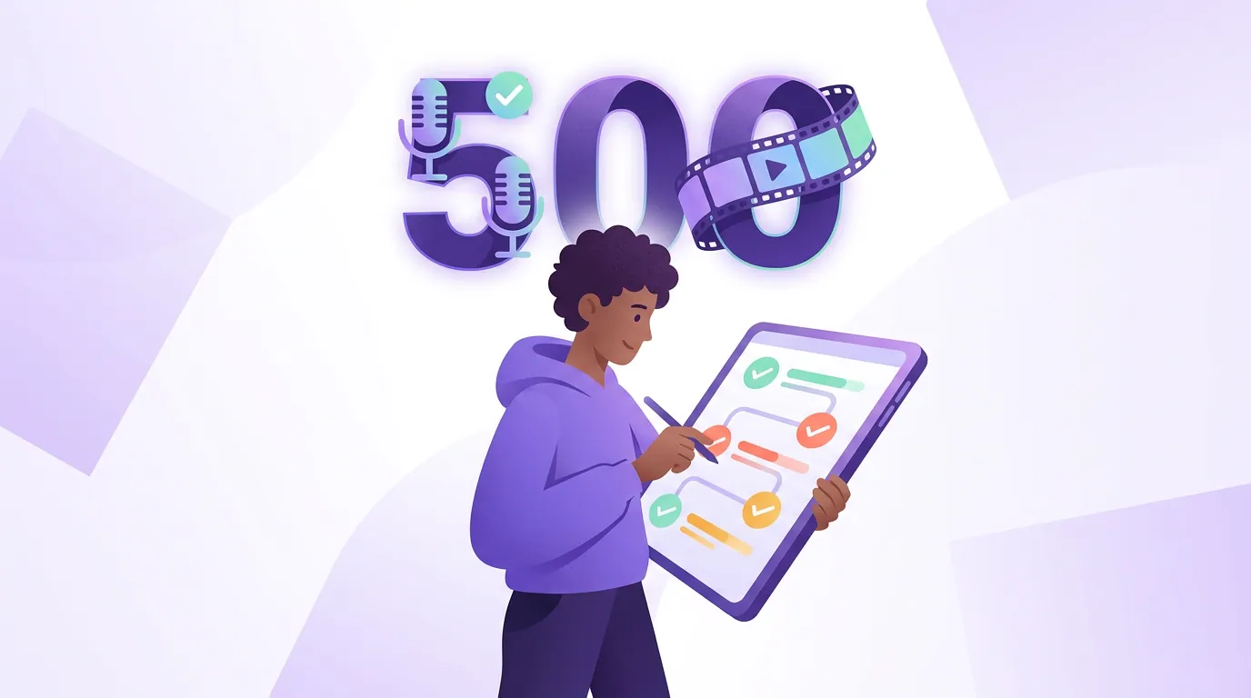 Illustration for 'The 500-episode longevity checklist'