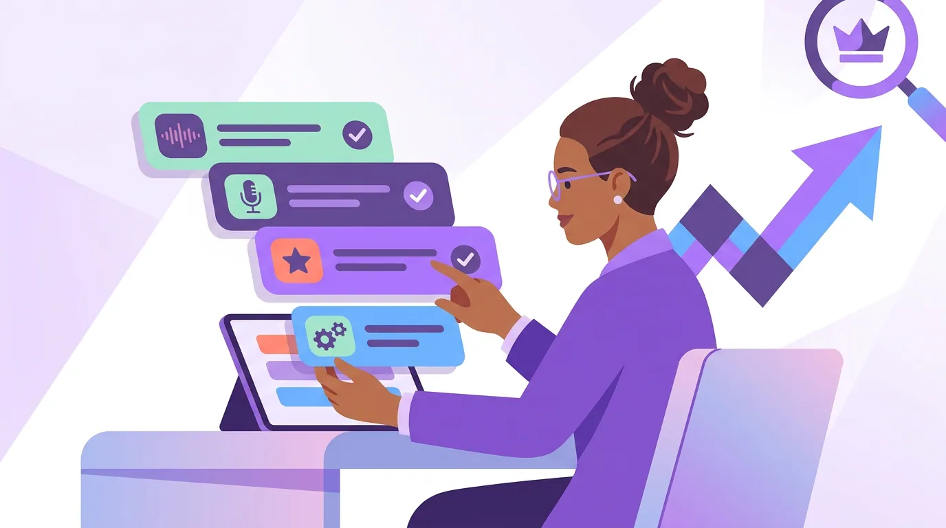 Illustration for 'The ranked checklist to rank higher in Apple search'