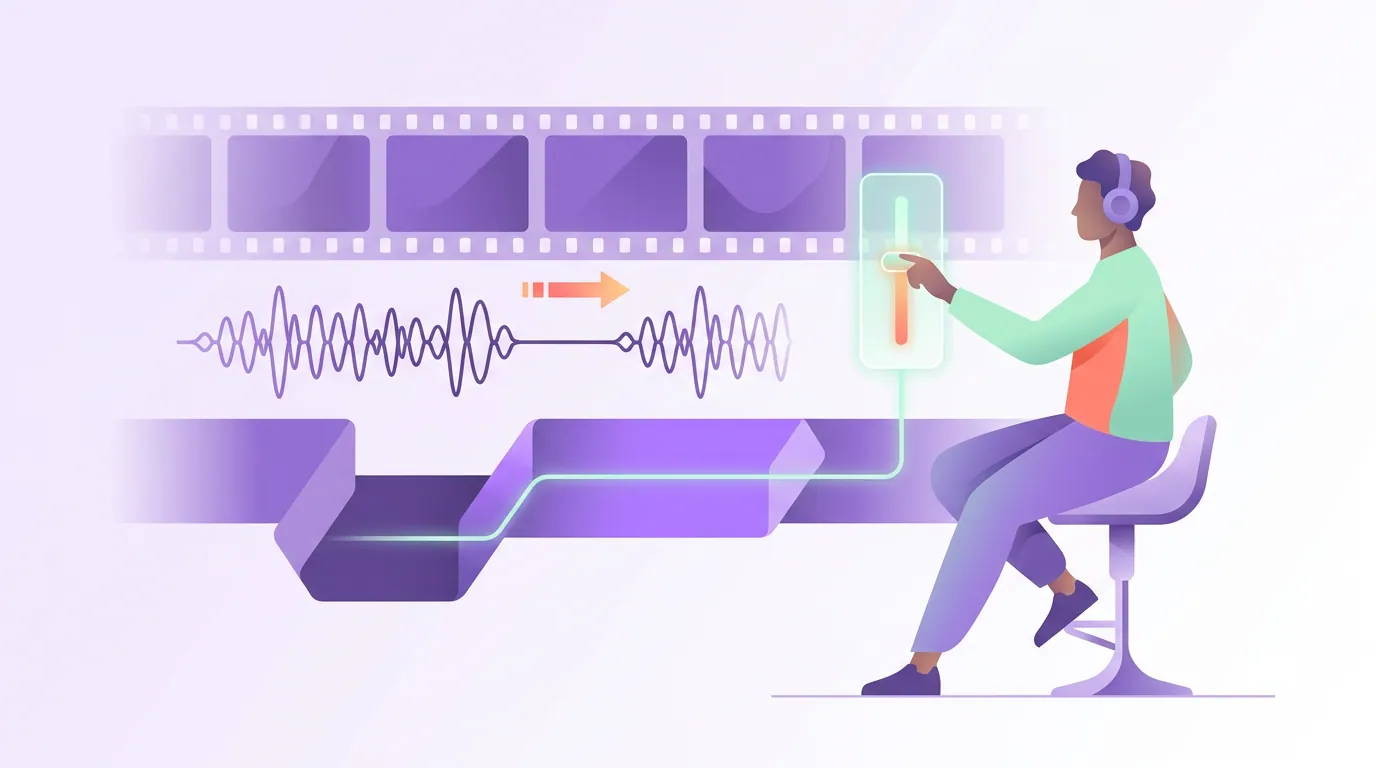 Illustration for 'Fix 1, Constant offset (the audio is always early or late by the same amount)'
