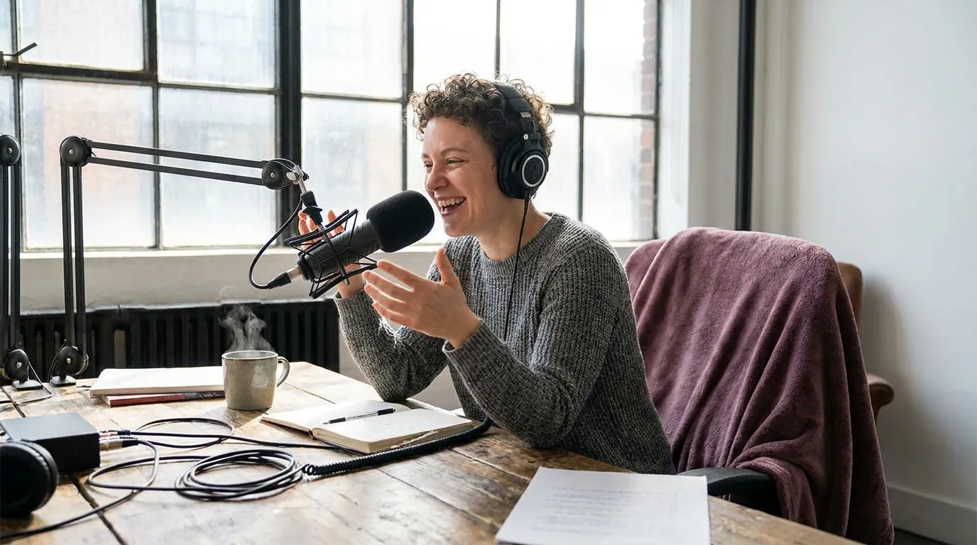Illustration depicting Turn an Audio Podcast Into a YouTube Long-Form Video
