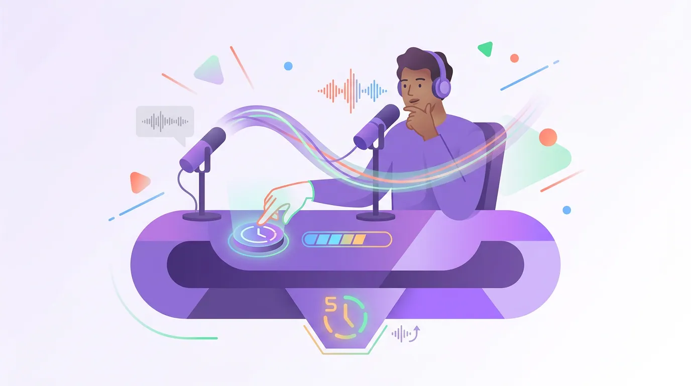 Illustration for 'A five-second override rule for multi-person podcasts'