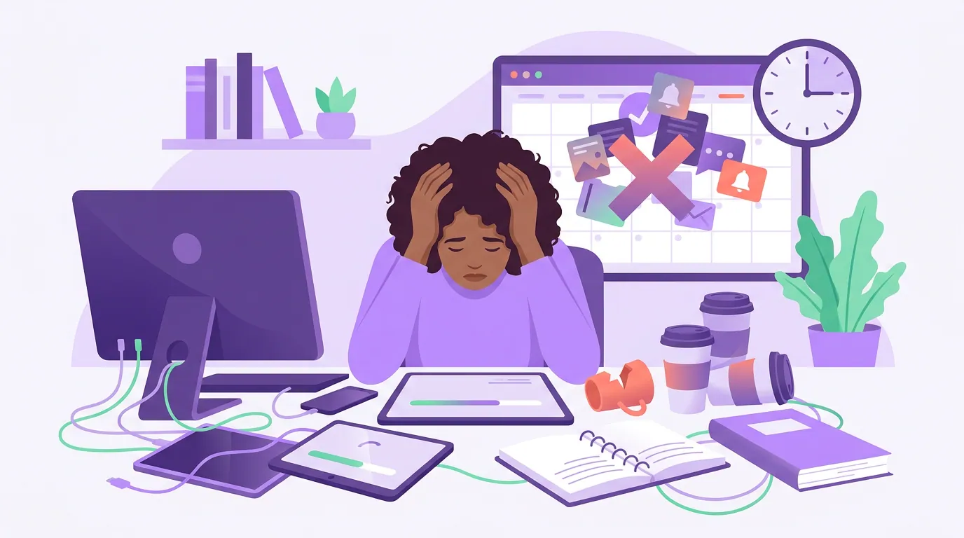 Illustration for 'Common mistakes when batching a month at once'