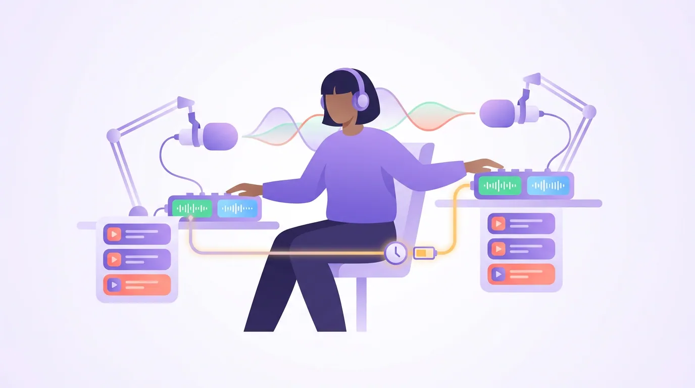 Illustration for 'How to keep energy and audio consistent across back-to-back episodes'