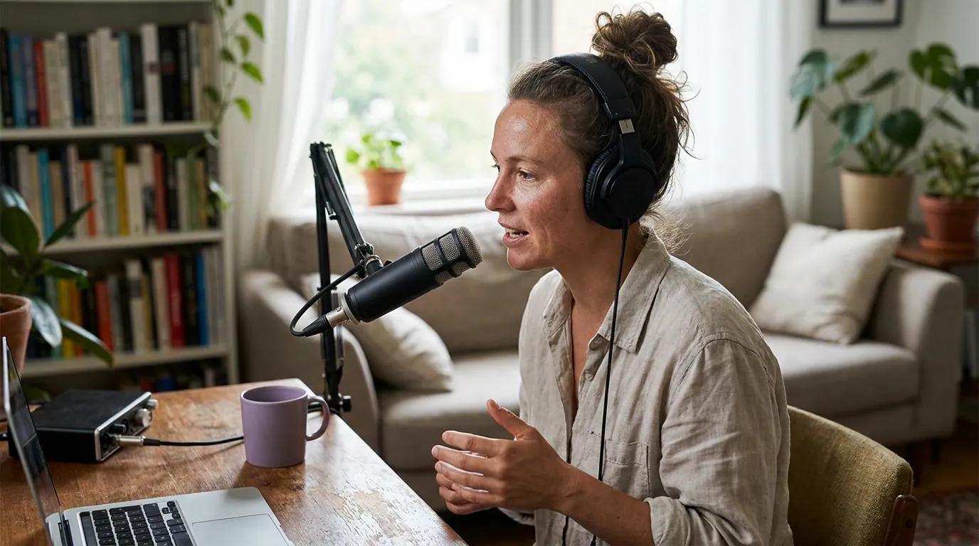 Illustration depicting Best AI Podcast Clip Generators, Tested