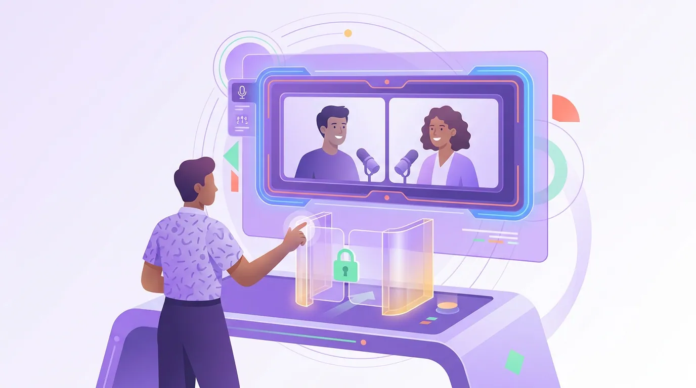 Illustration for 'Opus Clip, the best two-person framing, with a real cost gate'