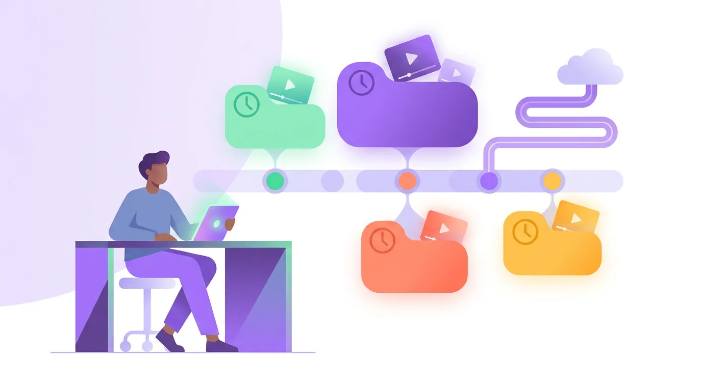 Illustration for 'How long does each tool keep your video?'