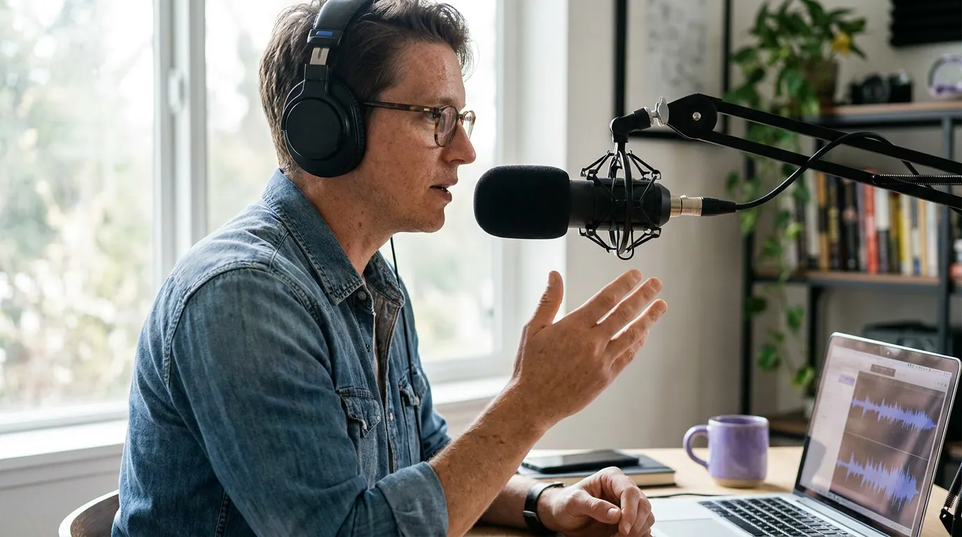 Illustration depicting Best Podcast Editing Software, Compared