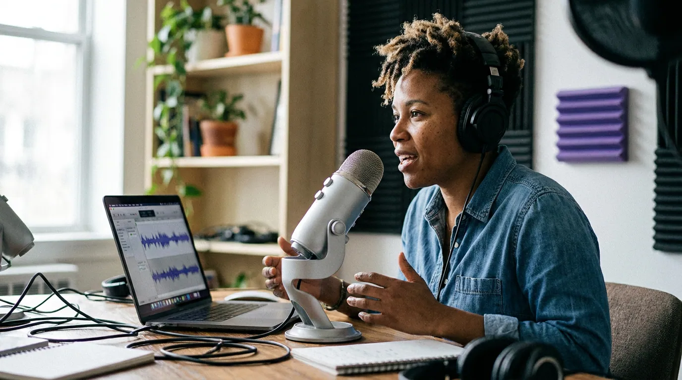 Illustration depicting Podcast Recording Software for Windows, Ranked