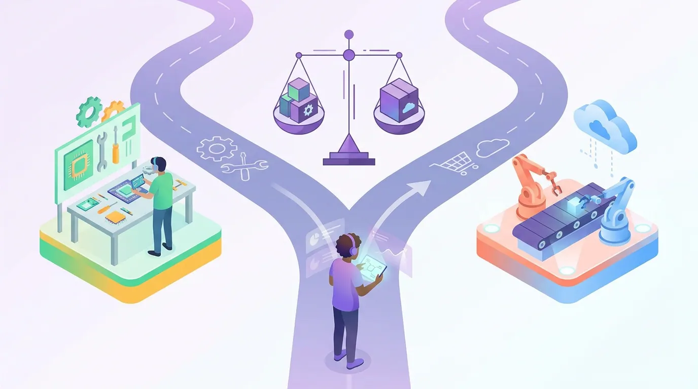 Illustration for 'Where does build break even with buy?'