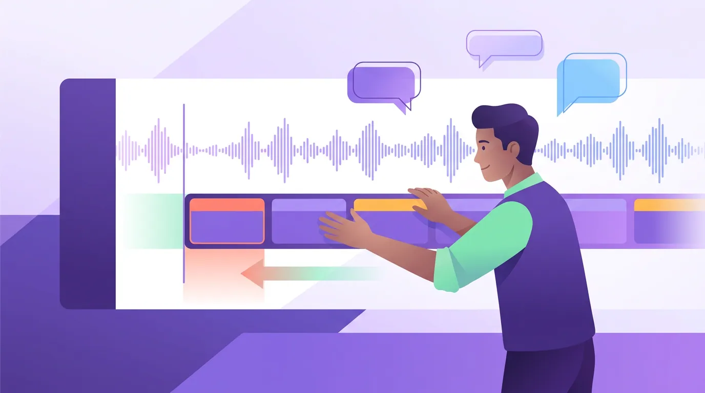 Illustration for 'Fix 1, Whole-track offset (every caption is off by the same amount)'