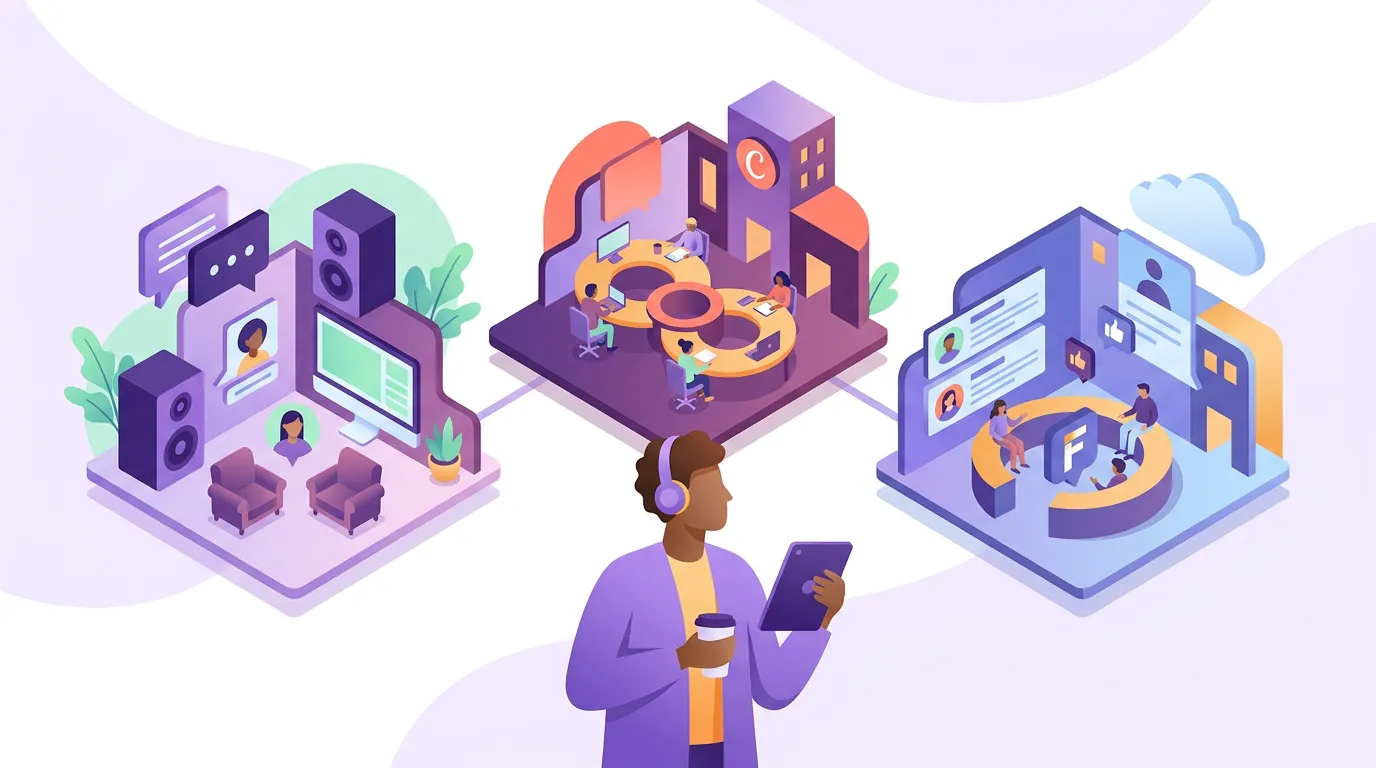 Illustration for 'Where each platform's audience actually lives'