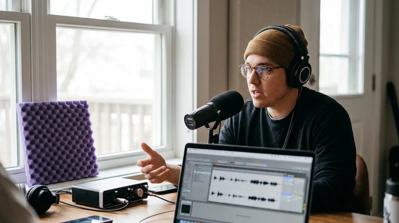 Illustration depicting The Best Clip Tool Setup for Solo Podcasters