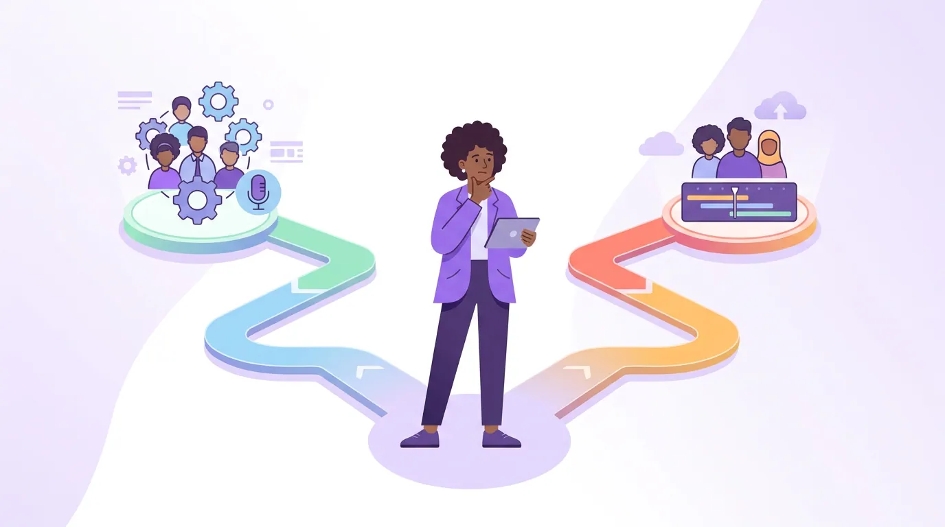 Illustration for 'When to choose each'