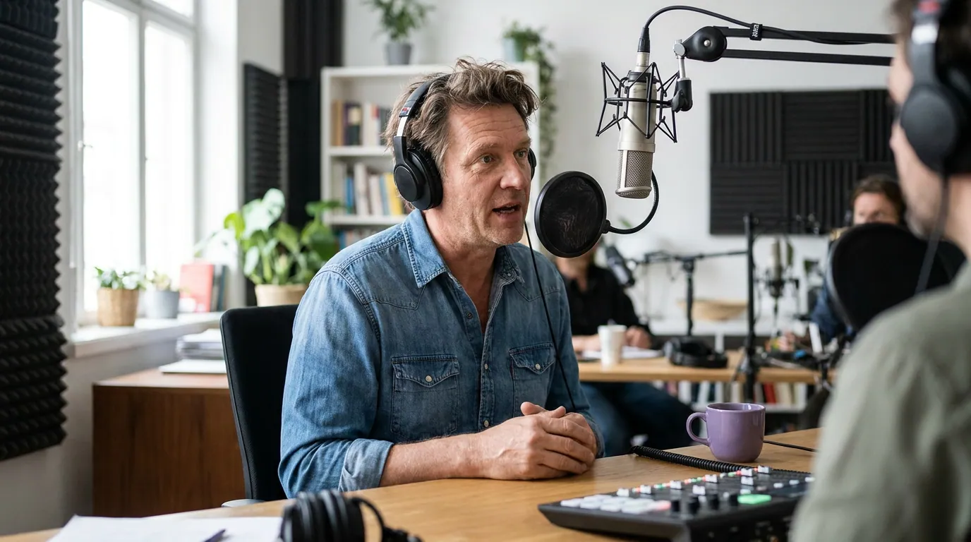 Illustration depicting Why Business Podcasts Grow by Booking Guests First