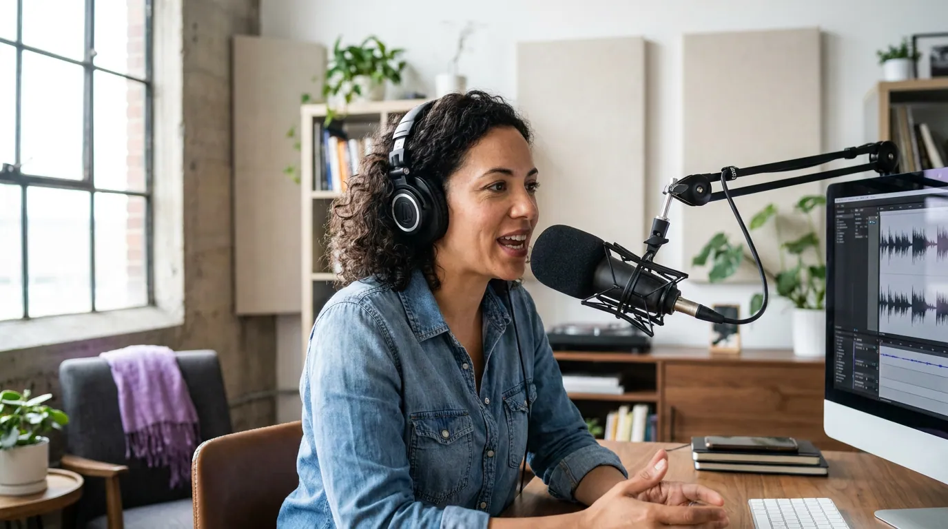 Illustration depicting How Comedy Podcasts Get Clipped and Go Viral