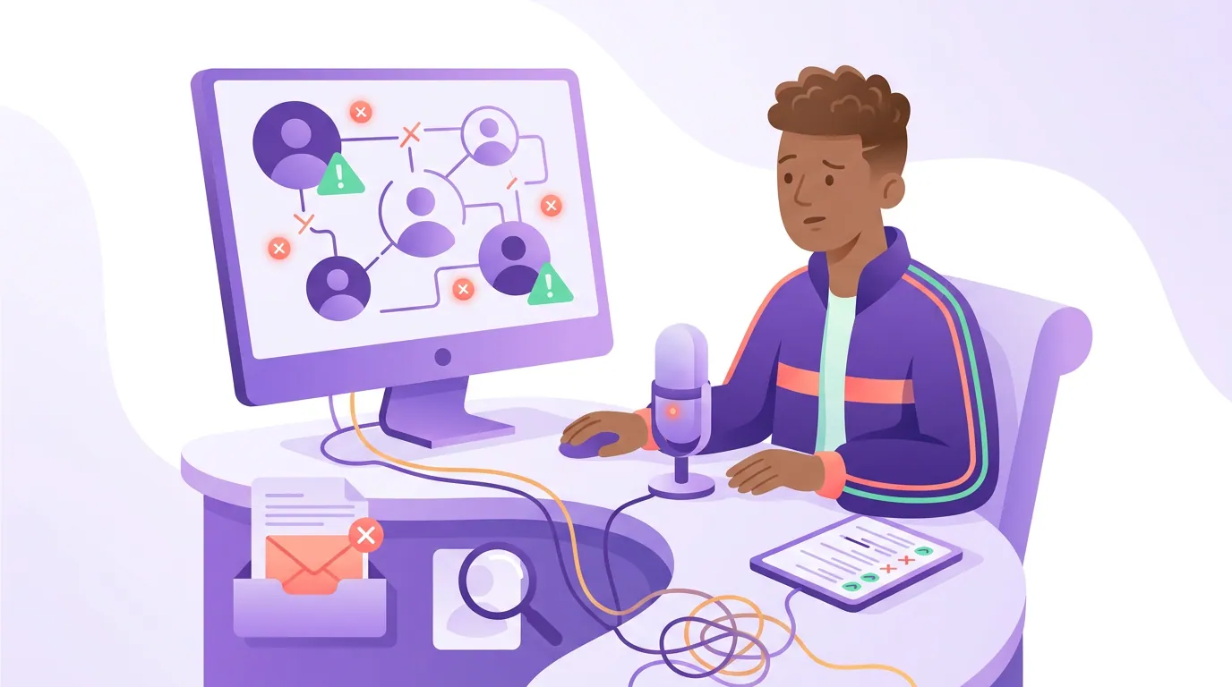 Illustration for 'Common mistakes when sourcing guests'