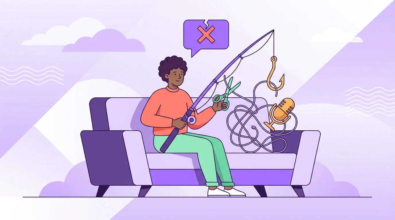 Illustration for 'Common mistakes that kill a good hook'