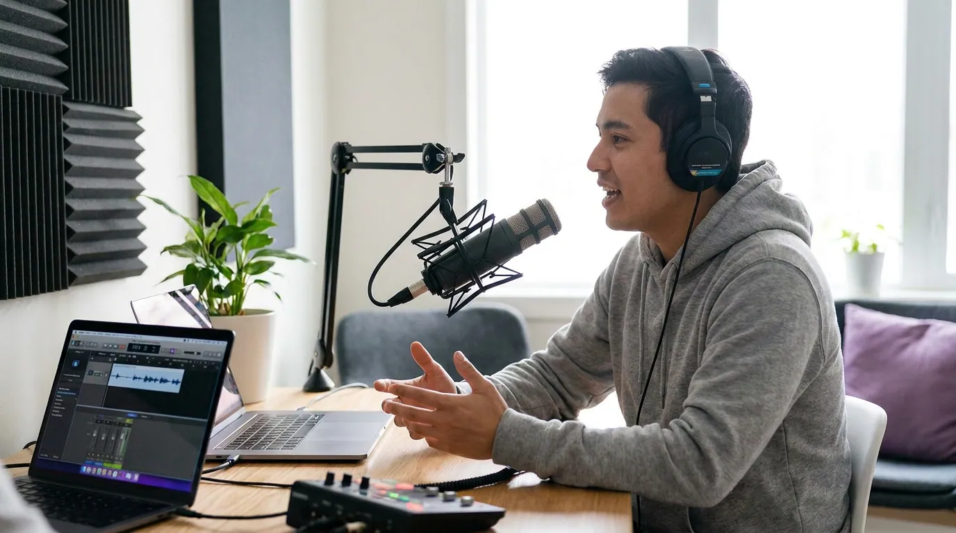 Illustration depicting How to Cut Podcast Clips That Work on TikTok