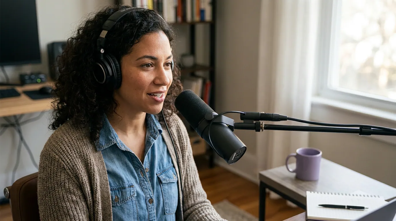 Illustration depicting Writing Podcast Episode Titles That Get Found