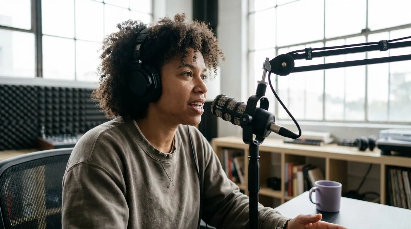 Illustration depicting Turn a Podcast Episode Into a Blog Post That Ranks