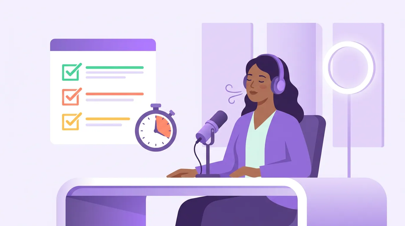 Illustration for 'The first 90 seconds: a checklist for when nerves peak'