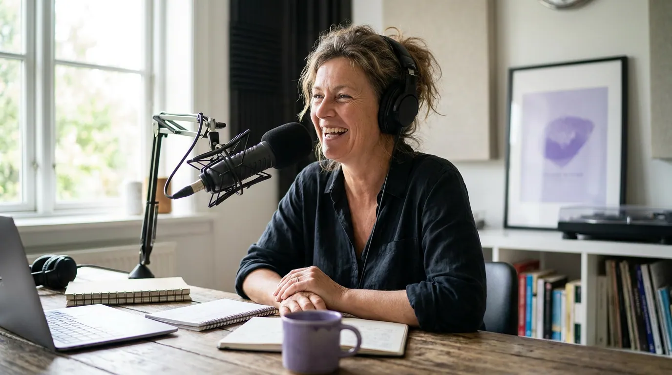 Illustration depicting How to Start a Podcast Step by Step: A 14-Day Plan