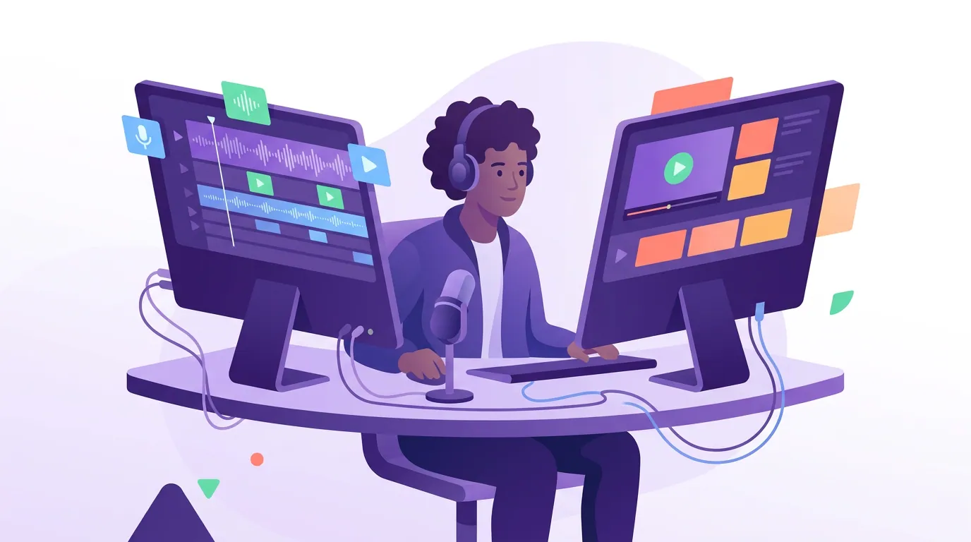 Illustration for 'The real workflow: many creators run both'