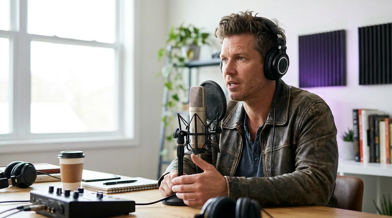 Illustration depicting Reframe a Podcast Clip to Vertical Without Losing the Speaker