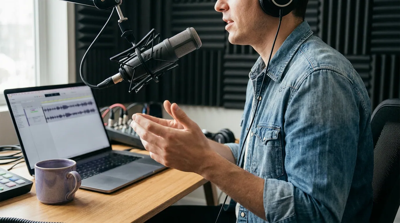 Illustration depicting How to Remove Background Noise From Podcast Clips