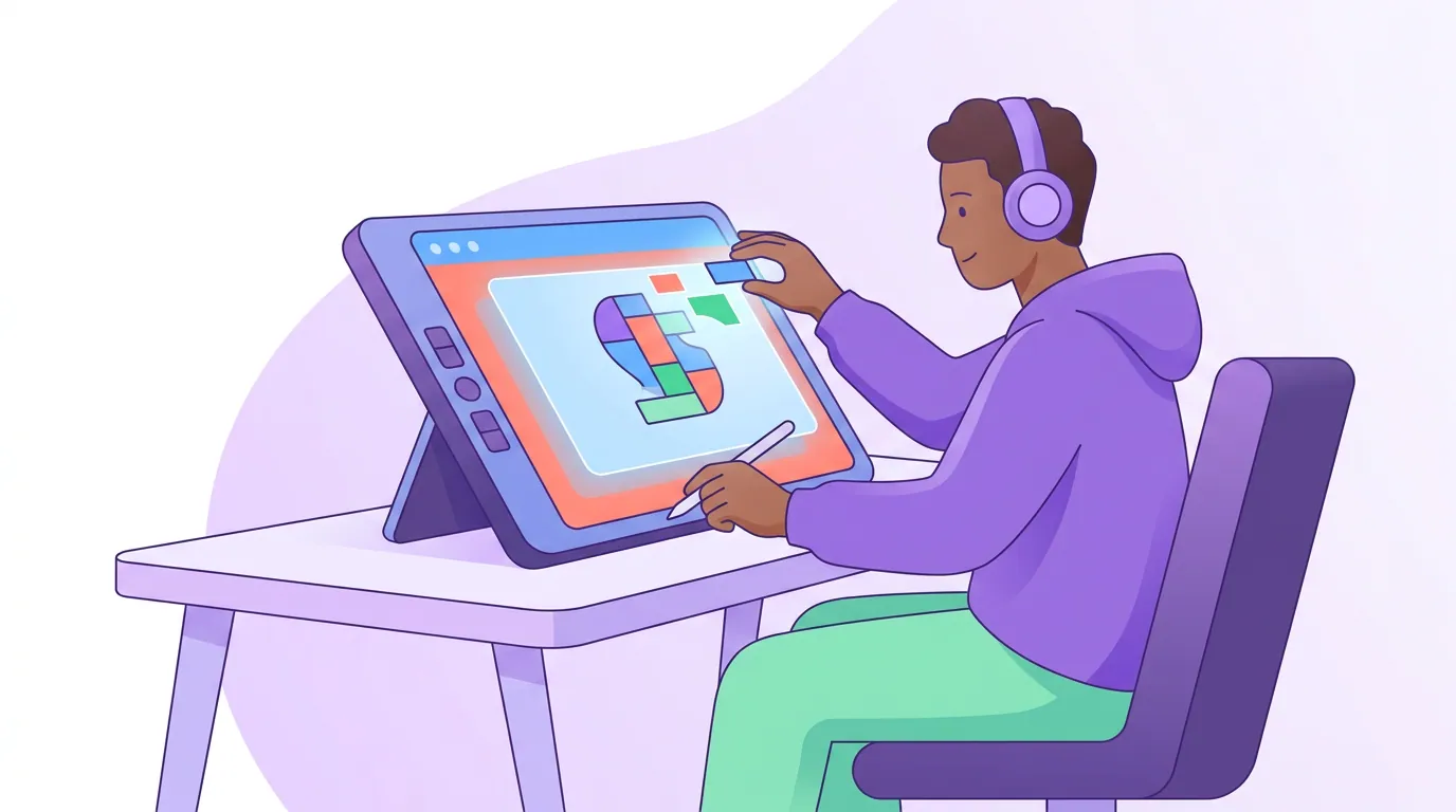 Illustration for 'Case 2: a platform watermark (the TikTok logo), rebuild, don't erase'
