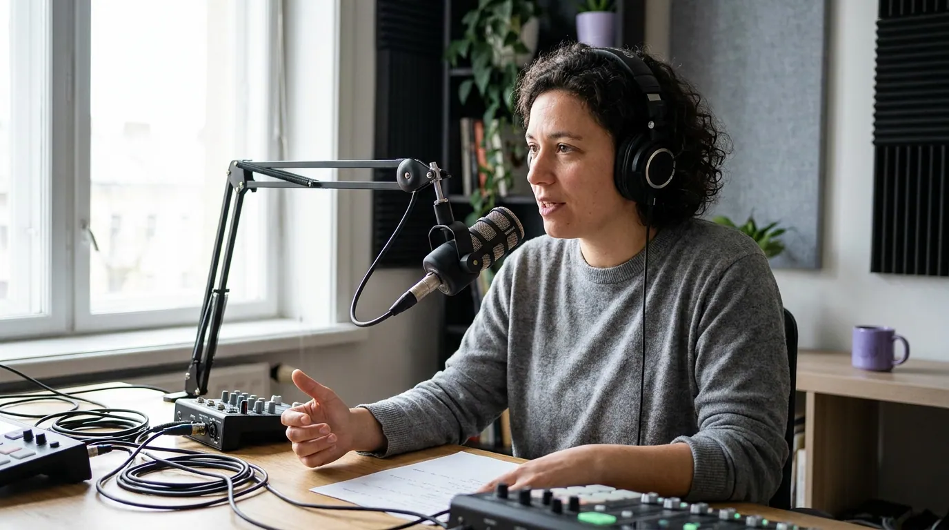 Illustration depicting Single vs Multi-Camera Podcast: Which You Need
