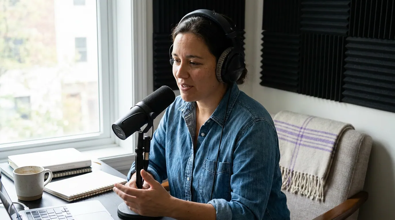 Illustration depicting How to Fix Talking Too Fast (or Too Slow) on a Podcast