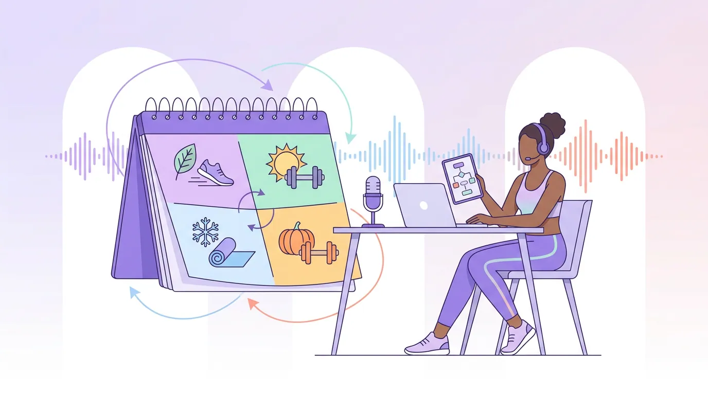 Illustration for 'The fitness content calendar: plan to the demand cycle'