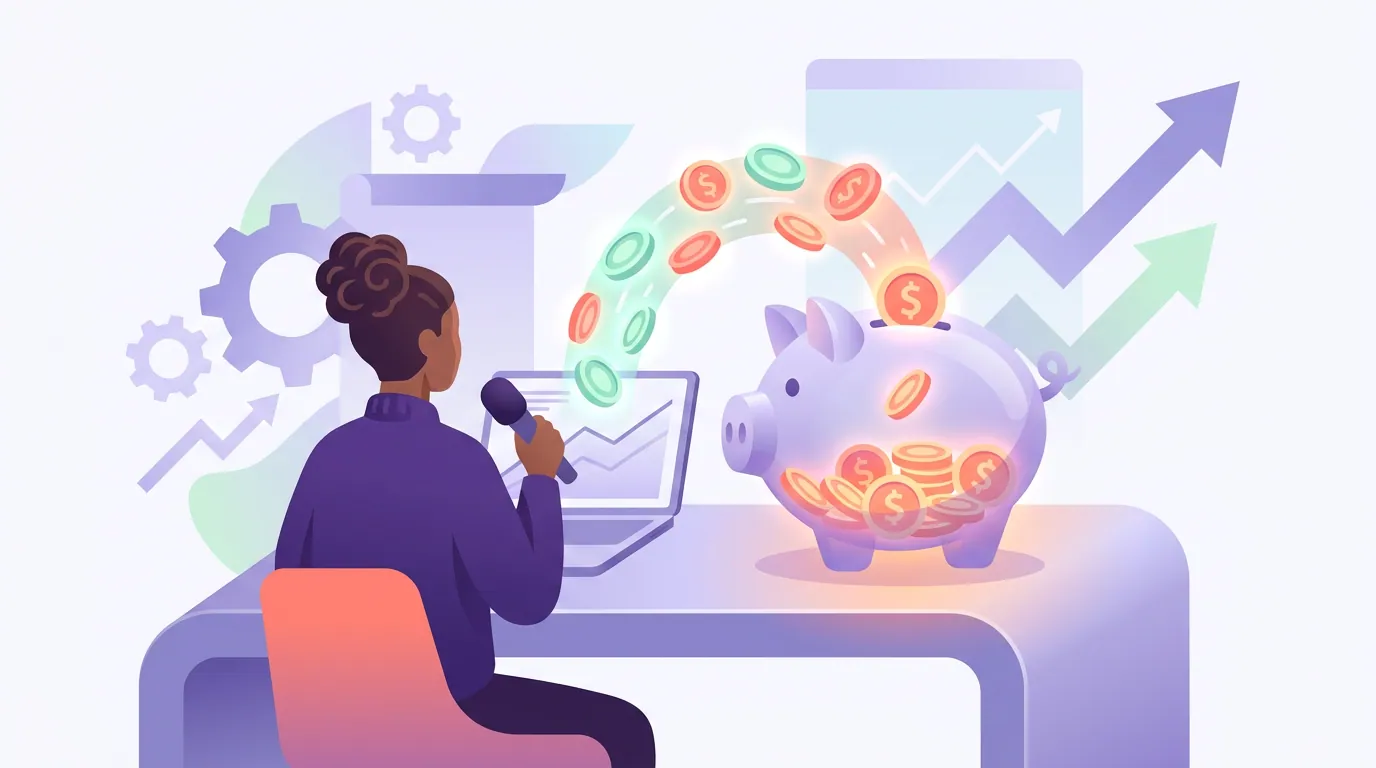 Illustration for 'How profitable is a finance podcast, really?'