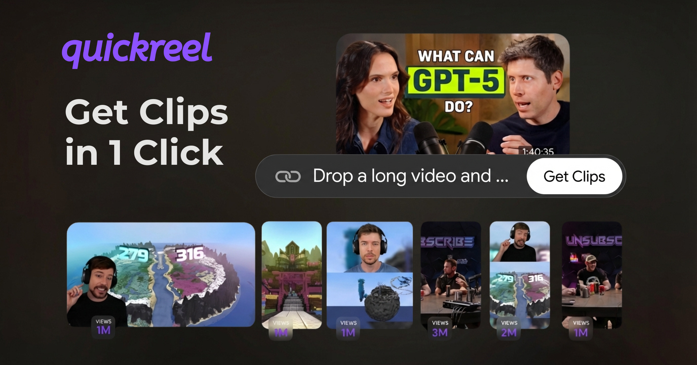 Quickreel — product overview and interface preview